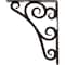 Ekena Millwork Tristan Wrought Iron Bracket, (Triple center brace), Antiqued Bronze 2"W x 10"D x 12"H BKTM02X10X12TTNABZ - alternate 2